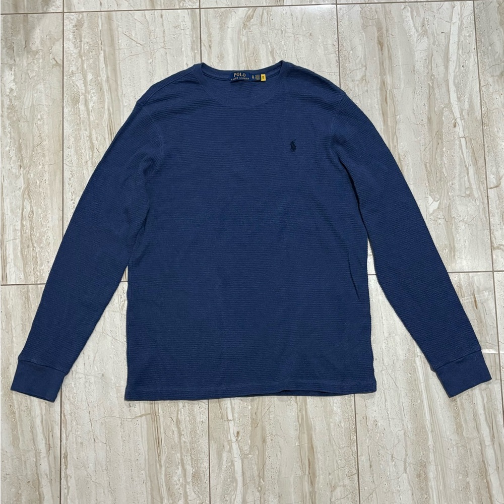 Ralph Lauren Men's Dark Blue Long Sleeve Tee